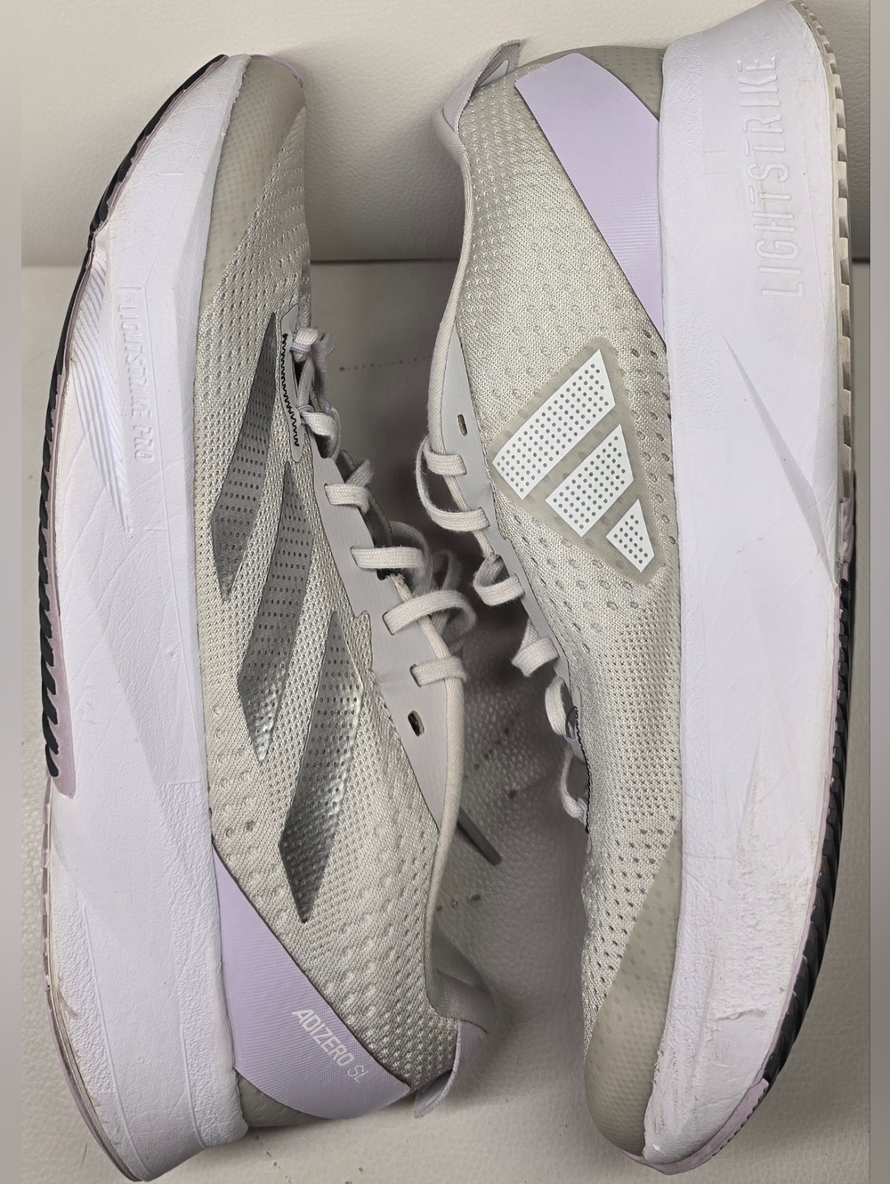 Adidas Adizero SL Women’s Gray Silver Running Shoe Size 8 HQ1338 Sneakers